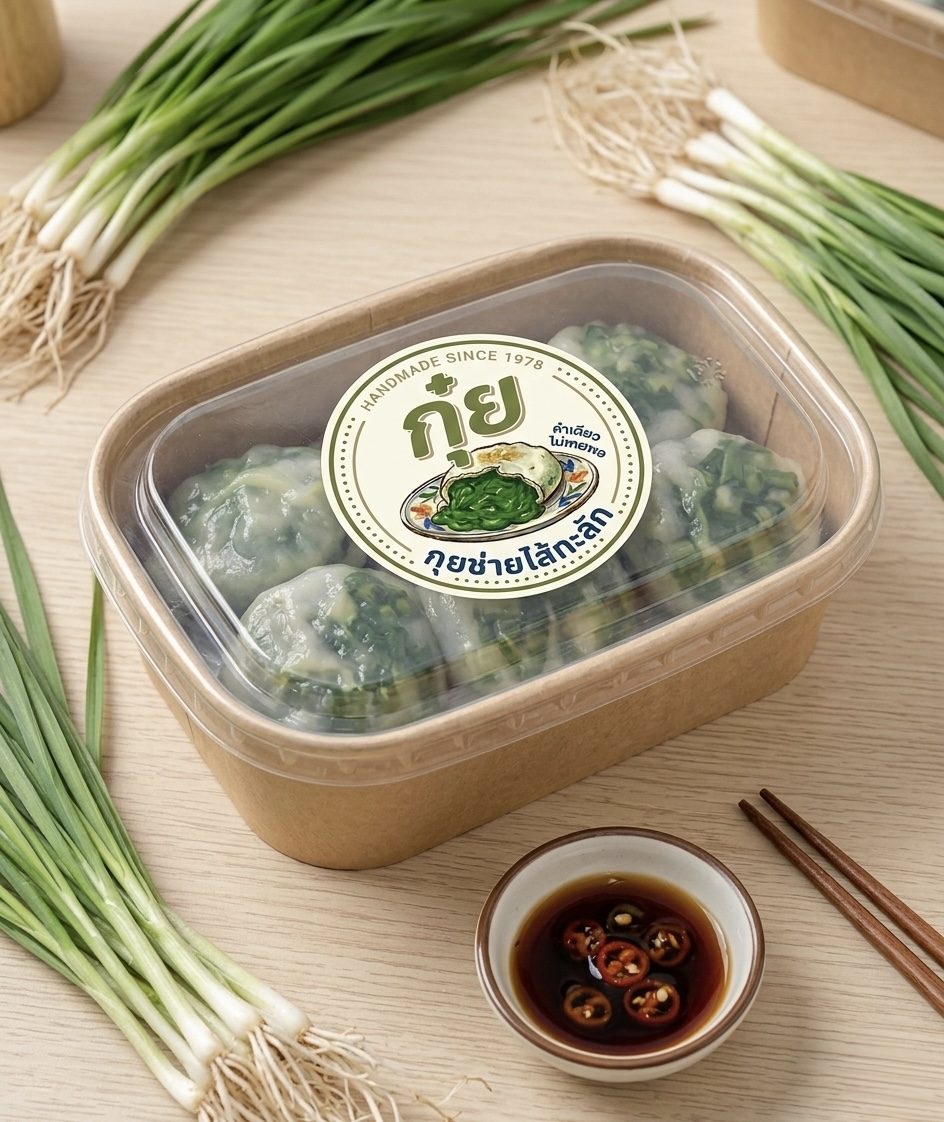 กุยช่ายไส้ทะลัก จัดจานสวย